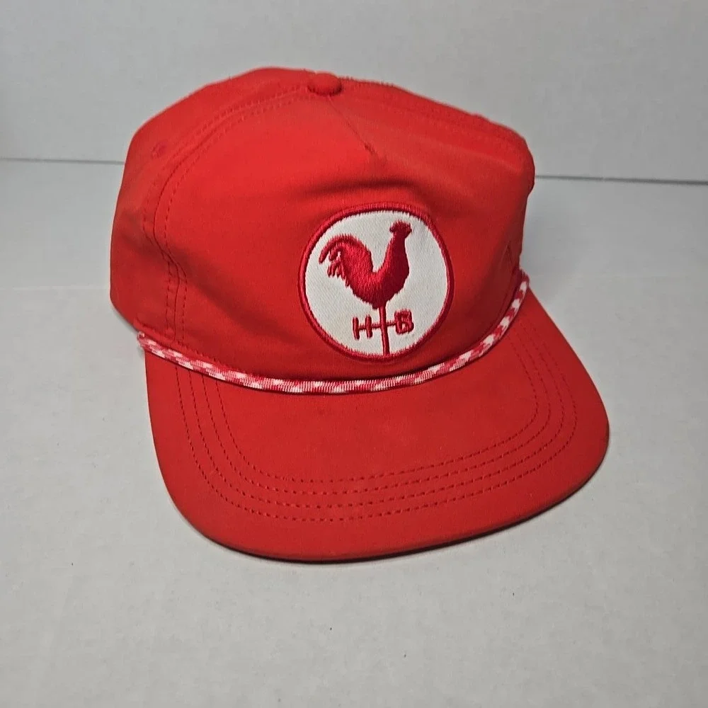Hattie B's Nashville Hot Chicken Red Snapback Hat Cap Rooster Mesh Trucker USA